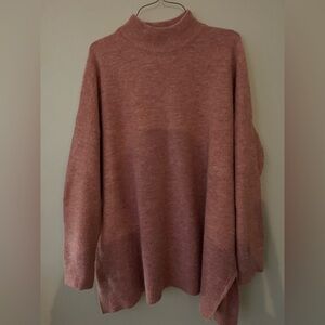 ellos Dusty Rose Mock Neck Sweater